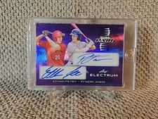 2024 Leaf Metal Baseball Ethan Petry/PJ Morlando Base Pair Dual Autograph #5/25