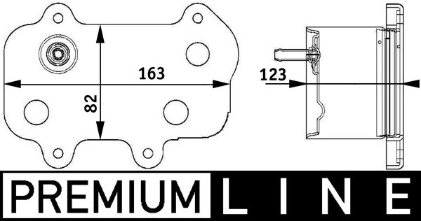 Radiateur d'huile MAHLE CLC 61 000P pour refroidir le moteur des voitures PORSCHE