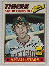 1977 Topps Mark Fidrych #265 Detroit Tigers Rookie Cup Vintage Baseball Card. rookie card picture