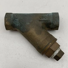 1/2" Brass Wye Y-Strainer Inline Pipe Filter with Cleanout Plug 150