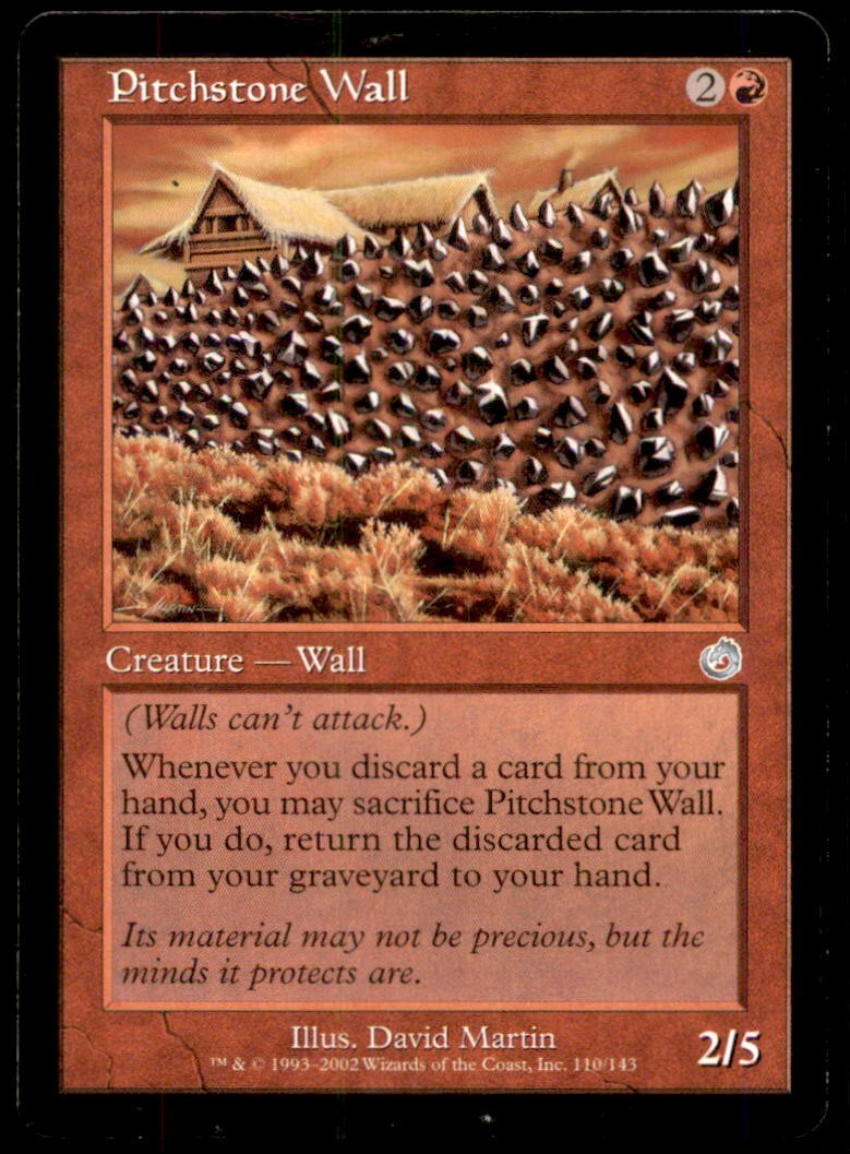 Pitchstone Wall LP Light Play Torment MTG [10330]