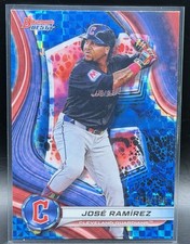 2024 Bowman's Best - Jose Ramirez #23 Blue X-Fractor /150 Guardians
