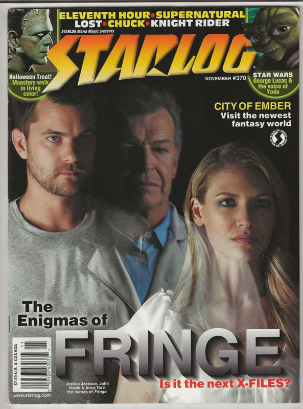 STARLOG # 370 MAGAZINE HORROR SCI-FI MOVIE FRINGE UNIVERSAL MONSTERS STAR WARS
