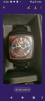 Armani exchange uni sex watch dark dark brownish tone