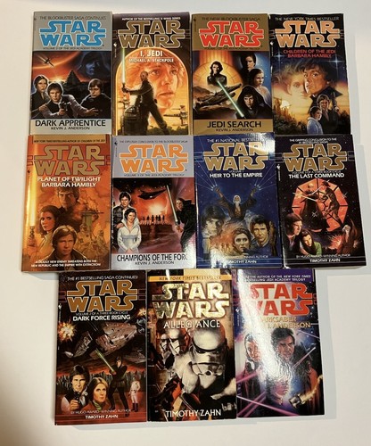 Star Wars Paperback Book Lot Of 11