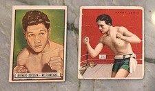 1910 Mecca Tobacco Trading Card #25 Harry Lewis & 1951 #57 Bernard Docusen