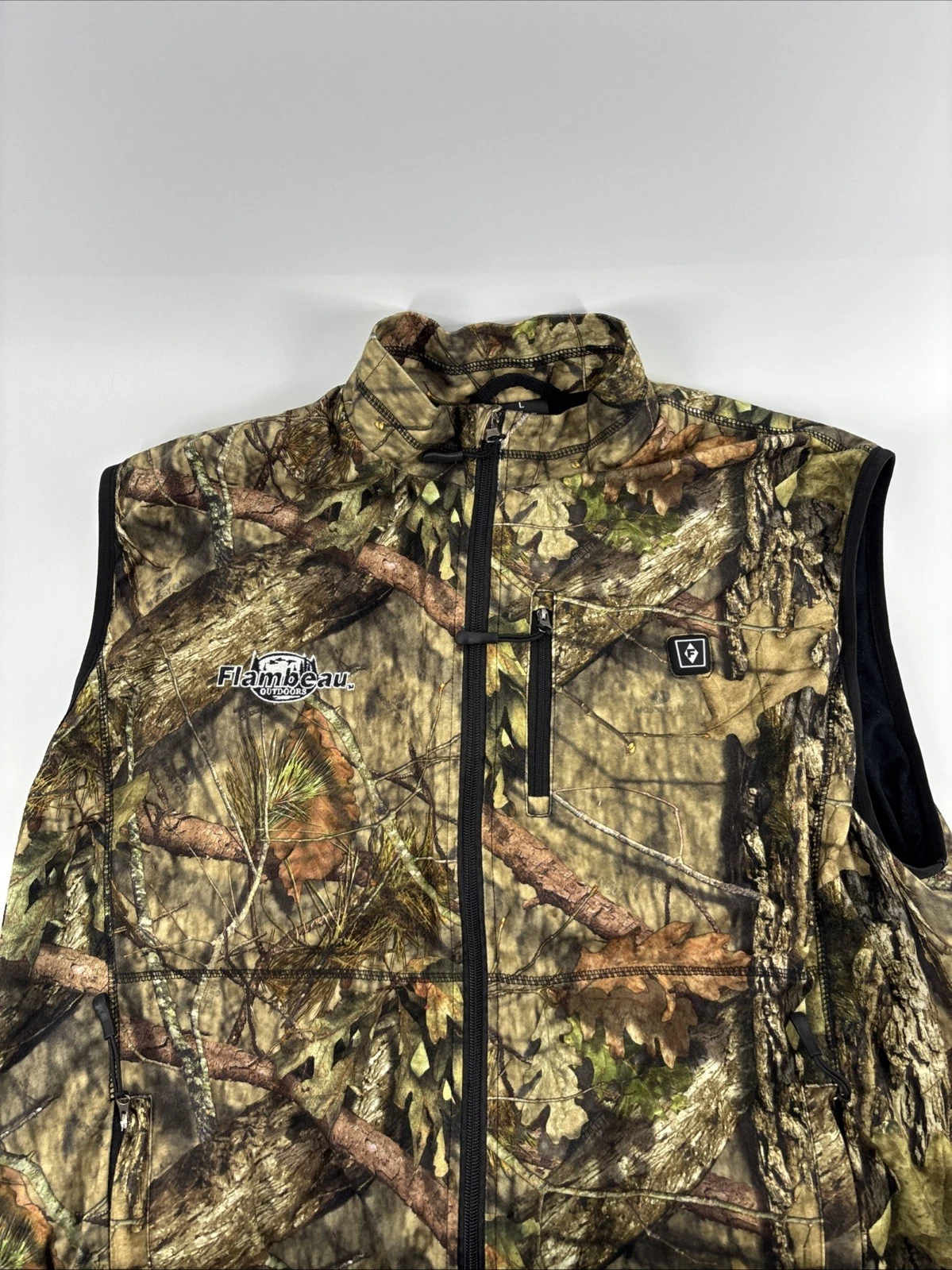Flambeau Outdoors Heated Men's L Real Tree Camo Vest No Battery