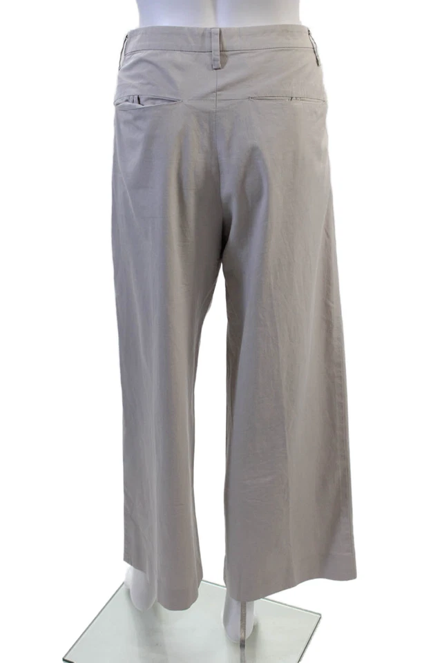 Helmut Lang Women Gray Cropped Dress Pants Size 6 - Image 3 of 4
