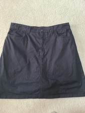 Croft  Barrow Black Cotton Spandex Classic Fit Skort 12 READ DESC