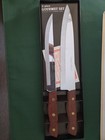 VINTAGE FALCON CUTLERY 2-PIECE GOURMET SET HARDWOOD HANDLES — photo 2