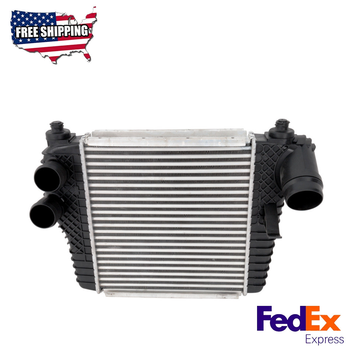 Intercooler Natural Aluminum and Plastic Fits 2011-2012 Ford F-150
