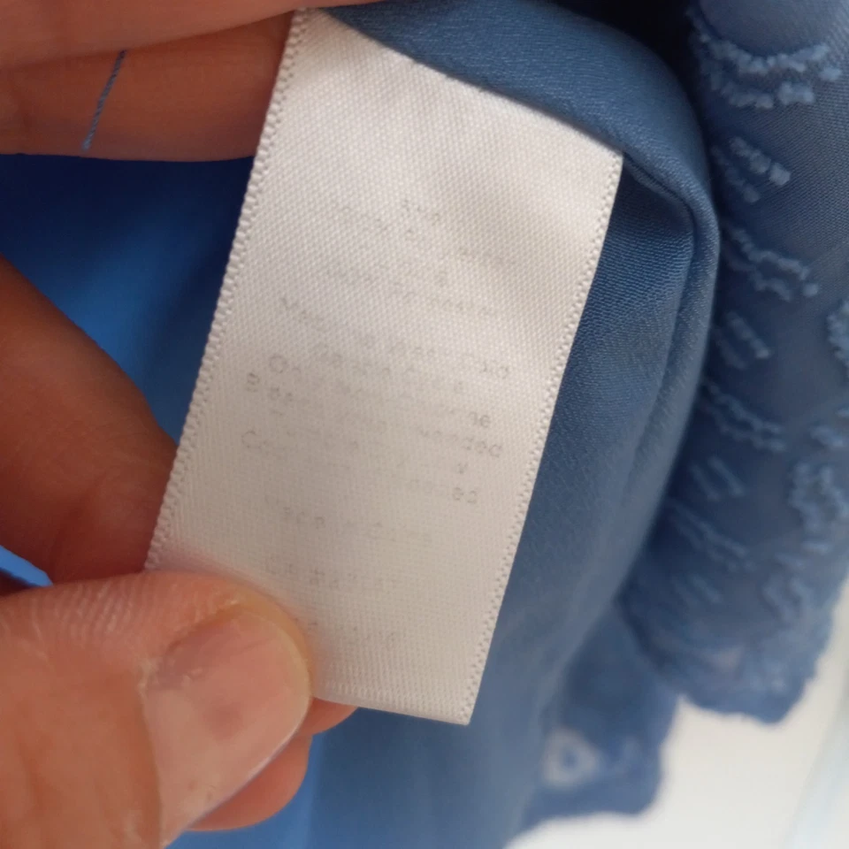 TALBOTS Women's Blue Lined Polyester Casual Career Everyday Top Size M - Image 4 of 4