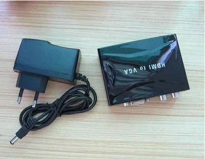NEU HDMI auf VGA + Cinch RCA Audio Konverter YZ-1806 Adapter Converter Umwandler
