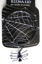 Yankee Candle Illuma Lid Topper Hanging Black spider & Web New Free Shipping