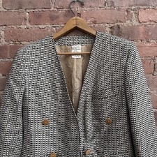 VINTAGE Giorgio Armani Women  s Jacket, Sz 40 IT, Silk/ Wool Jacquard, Italy 80