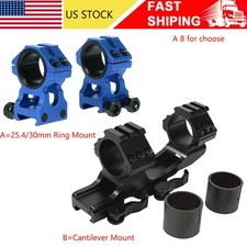 Quick Release 25.4/30mm Scope Cantilever Mount/High Profile 1" 30mm Ring Mount