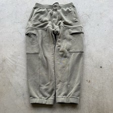 Adidas Essentials Pants Men's L Sweats Jogger Cargo Fleece Logo Beige