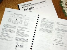 ROLAND JX-8P POLYPHONIC MIDI SYNTHESIZER OWNERS MANUAL