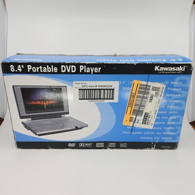 #ad Kawasaki PVS1080 8.4 inch Portable DVD Player New In Box $68.99
