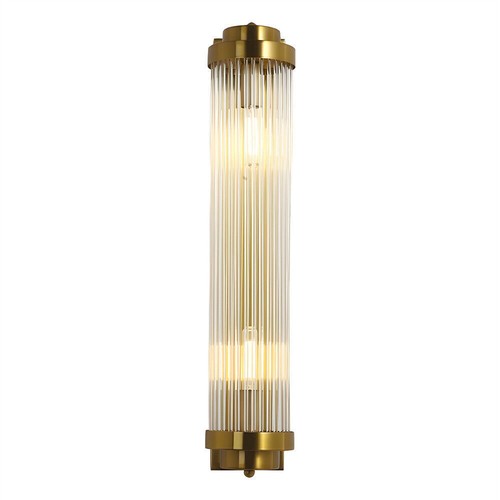 Modern Gold Cylinder Wall Sconce Light Glass Lamp Dining Room Bedroom Lighting - Picture 10 of 12