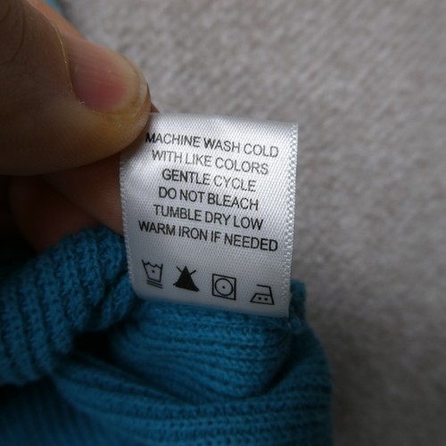 F/X Fusion Thermal Shirt Adult XL Cable Knit 100% Cotton Blue Long Sleeve Mens - Picture 12 of 13