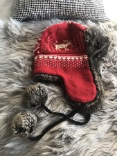 Steve  Madden winter Chunky faux Fur knited hat one size