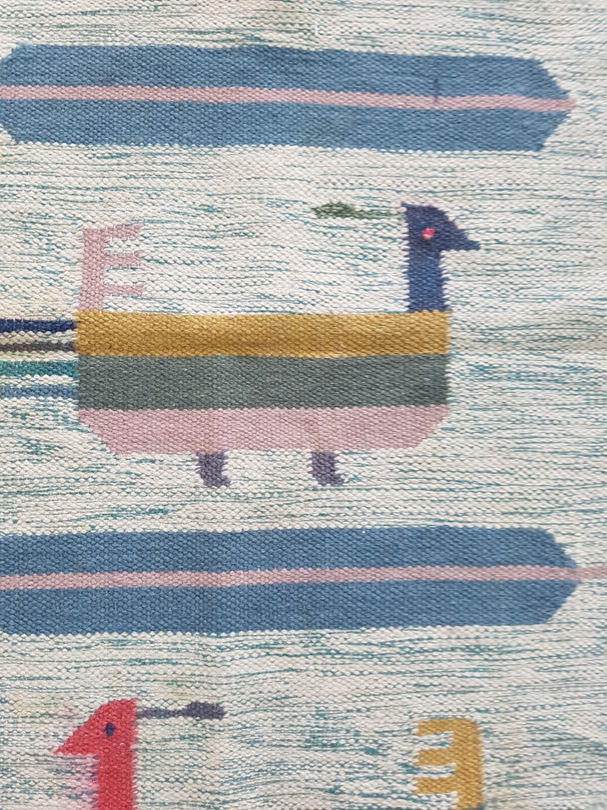 Vintage Handmade Traditional Scandinavian Kilim Floor Rug Carpet 149x85 cm