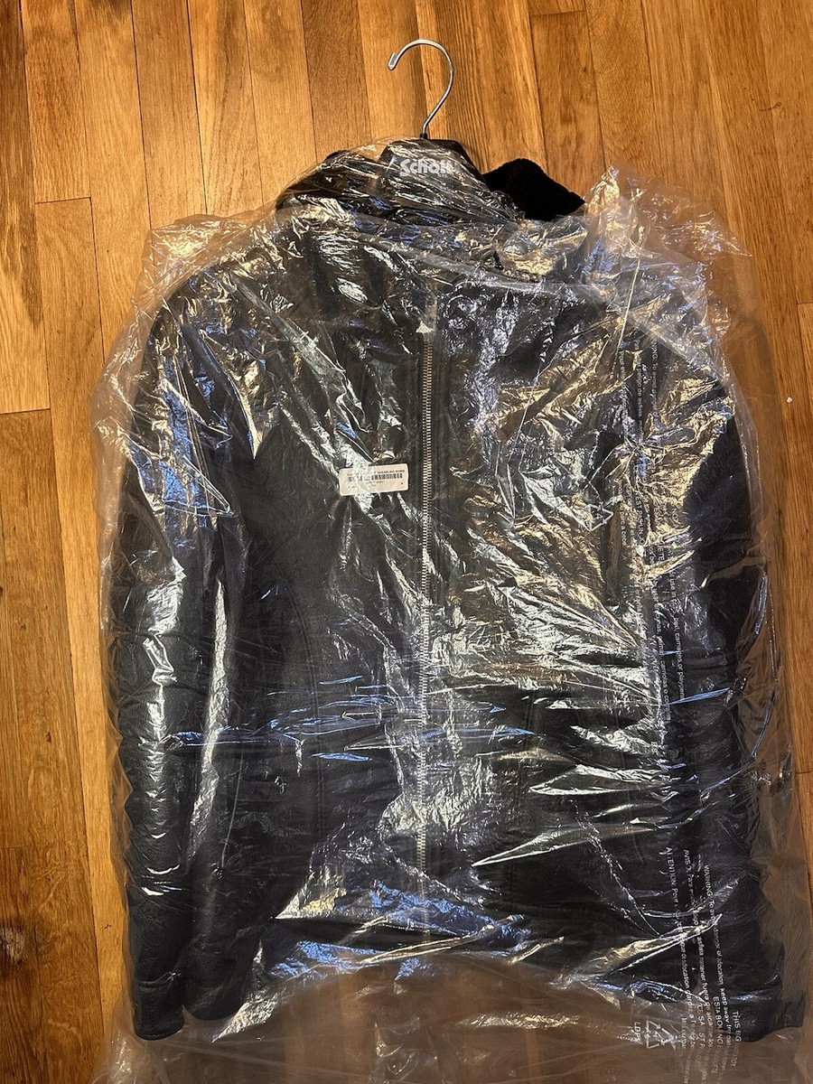 Supreme Schott Sheep Skin bomber Black Jacket Season (2016) Rare