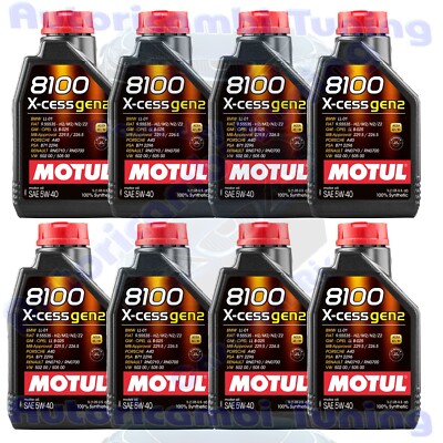 5 LT Olio Motore MOTUL 5W40 8100 XCESS GEN2 VW 502.00 505.00 MB 229.5 A3/B4 MO28 3374650296524 - Foto 11