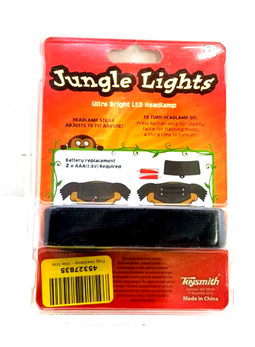 Jungle Lights Frog Ultra Bright LED Headlamp Two Modes Steady & Flashing NOS NEW - Picture 2 of 3