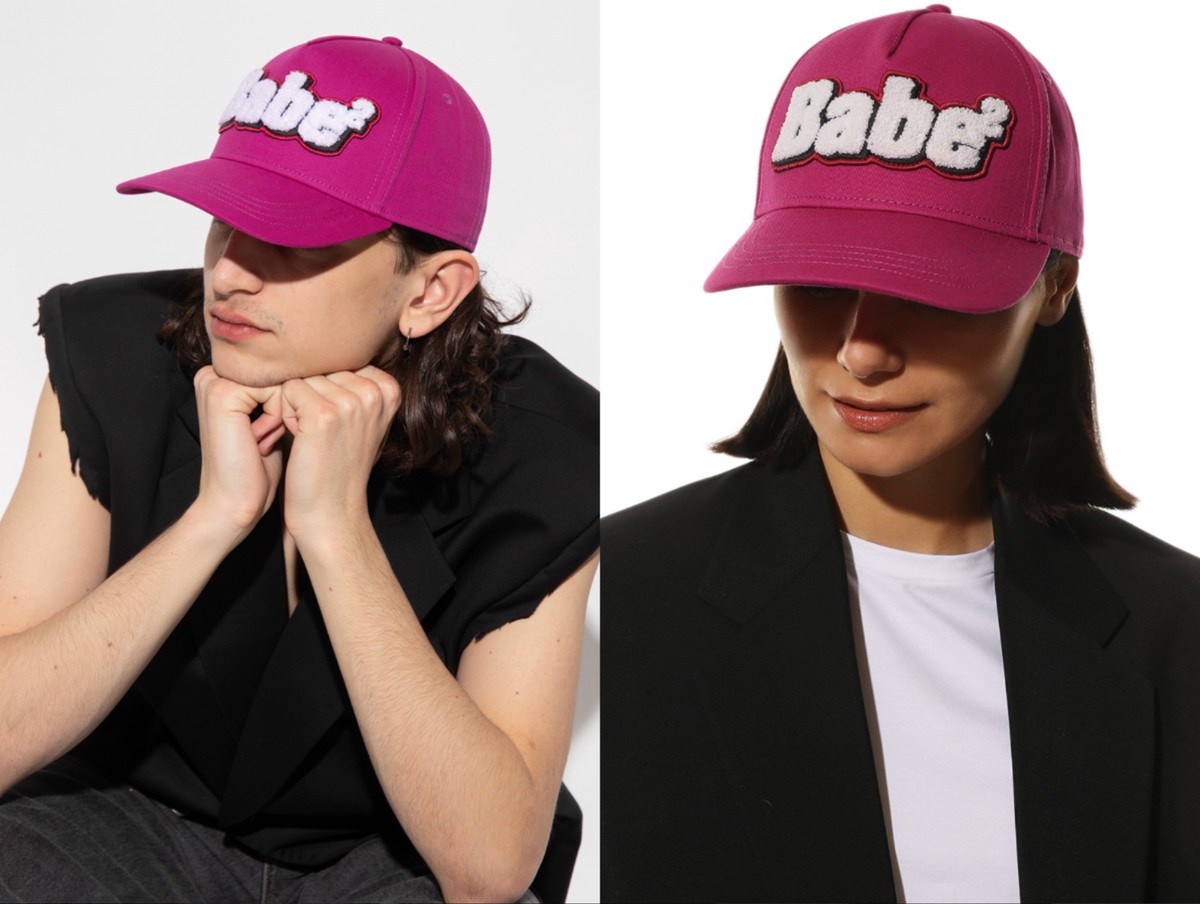 ハット DSQUARED2 Woman Hat Dsquared2 Pink Babe Deadstock Icon Baseball Cap Trucker Hat