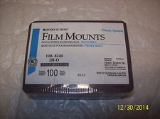 HENRY SCHEIN DENTAL PLASTIC OPAQUE FILM MOUNTS 100-8240 2H-O