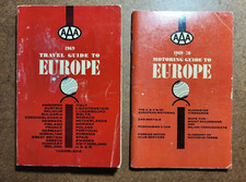 Vtg 1969 AAA TRAVEL GUIDE TO EUROPE & MOTORING GUIDE TO EUROPE - 2 Books
