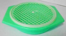 Tupperware Green Strainer Colander With Clear Flow Through Lid 