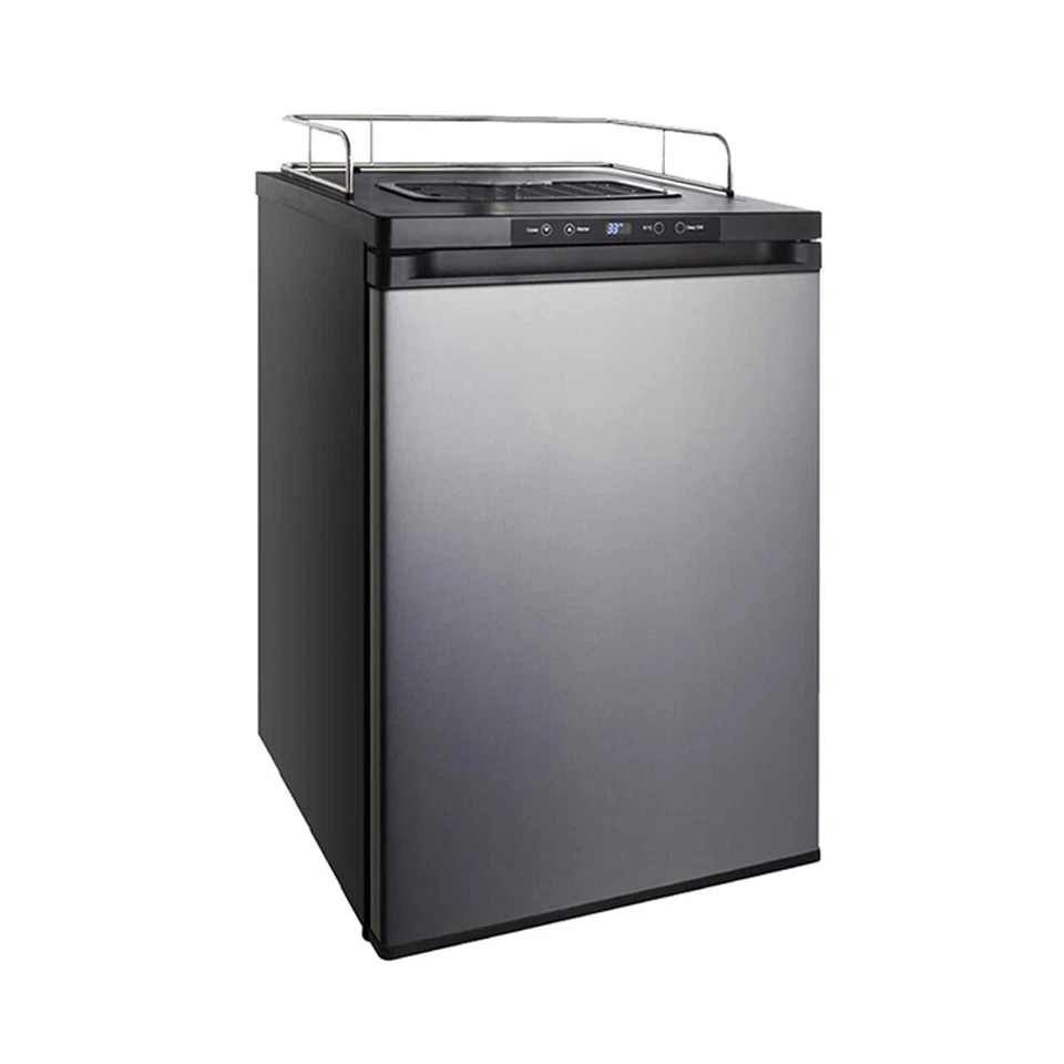 Dispensador de cerveza con capacidad de 4 barriles - Doble grifo de acero inoxidable Kegerator Homebrewers Foto 3 de 4