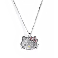 NEW Girls Hello Kitty Crystal Necklace Pendant - Perfect Gift