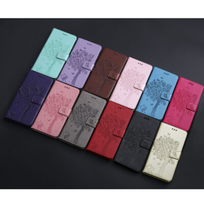 For Huawei Honor 30 X10 9A Enjoy 20 Plus 10E Tree Stand Leather Card Wallet Case