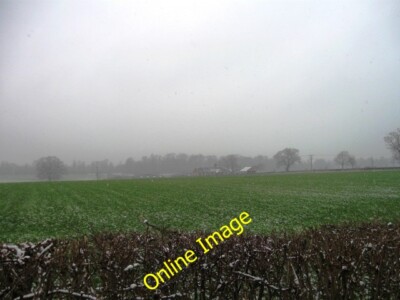 Photo 6x4 Overcast fields Hertford  c2013