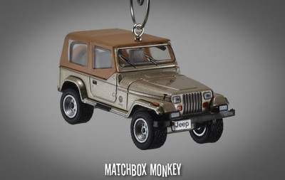 1993 Jeep Wrangler Sahara Soft Top Custom Ornament 1/64 XJ YJ Sand