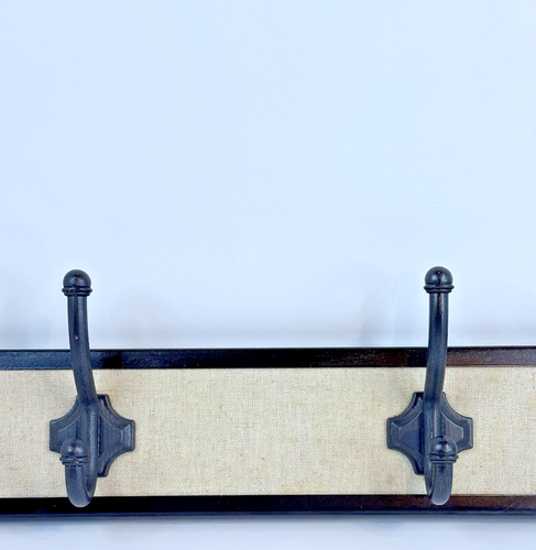 Farmhouse Country Primitive Wall-Mounted Hook Coat Hat Rack 18" x 3" - Picture 3 of 5