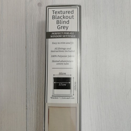 The Range DIVANTE Artex Grey Textured Blackout Roller Blind - 60cm x 165cm - 第 3/8 張圖片