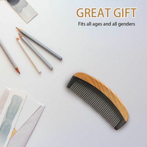 Natural Wood Hair Comb Anti Static Handmade Wooden Green Sandalwood Horn Combs - Picture 6 of 11