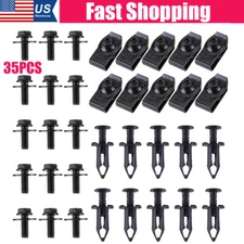 35pcs Engine Under Cover Splash Shield Guard Body Bolt U-nut Clips Fastener USA