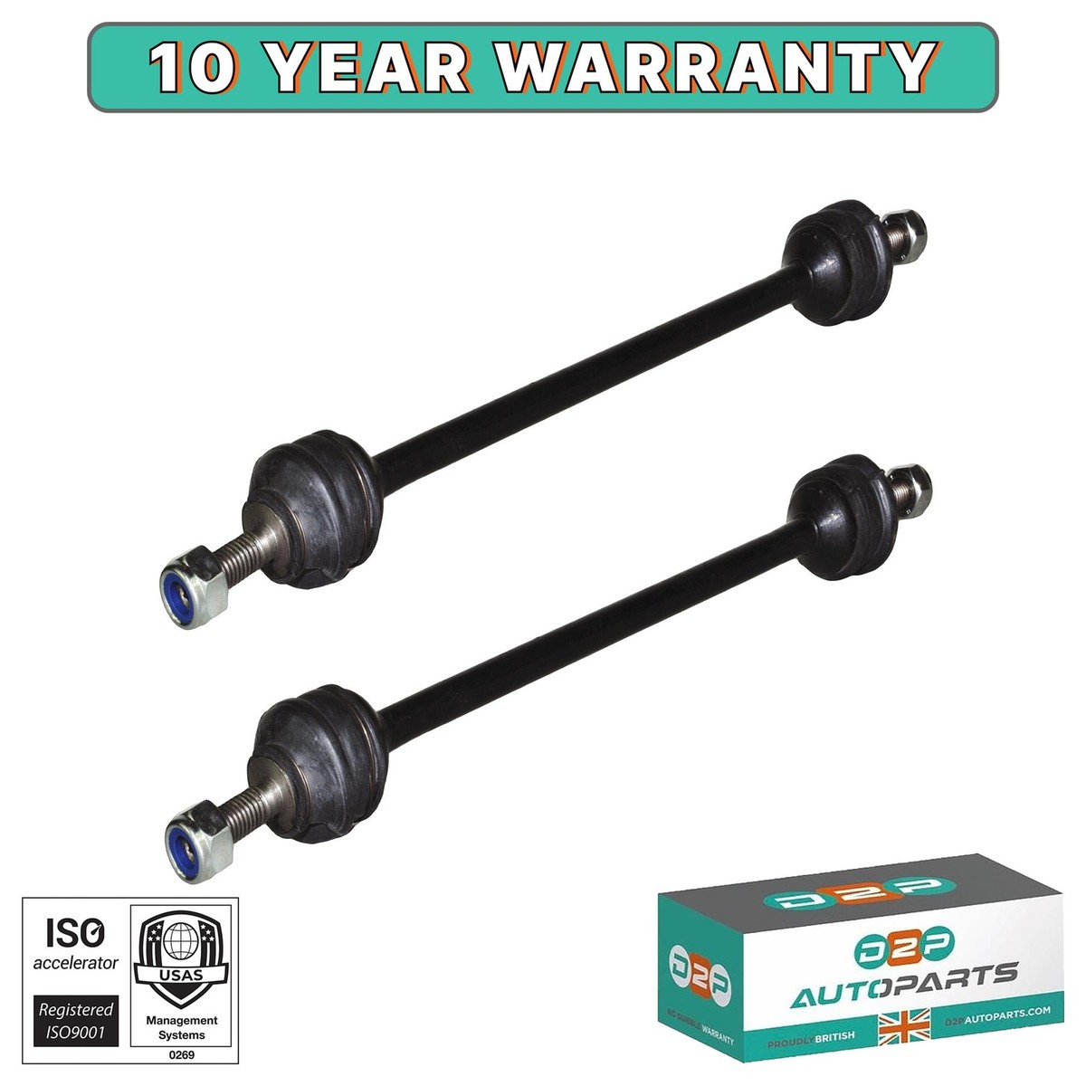 PAIR OF FRONT STABILISER LINKS FOR CITROEN AX (ZA-_) GTi
