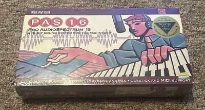 media vision pro audio spectrum pas 16 sealed new 1992