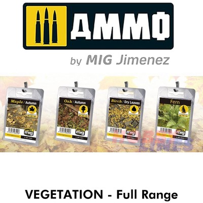 VEGETATION Pflanzen Farnsträucher Blätter Dioramen MUNITION Mig Jimenez MIG8450 - 67