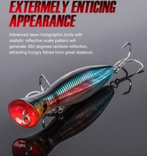 Noeby Popper Fishing Lures Topwater Floating Wobbler 12cm/16cm/20cm Saltwater