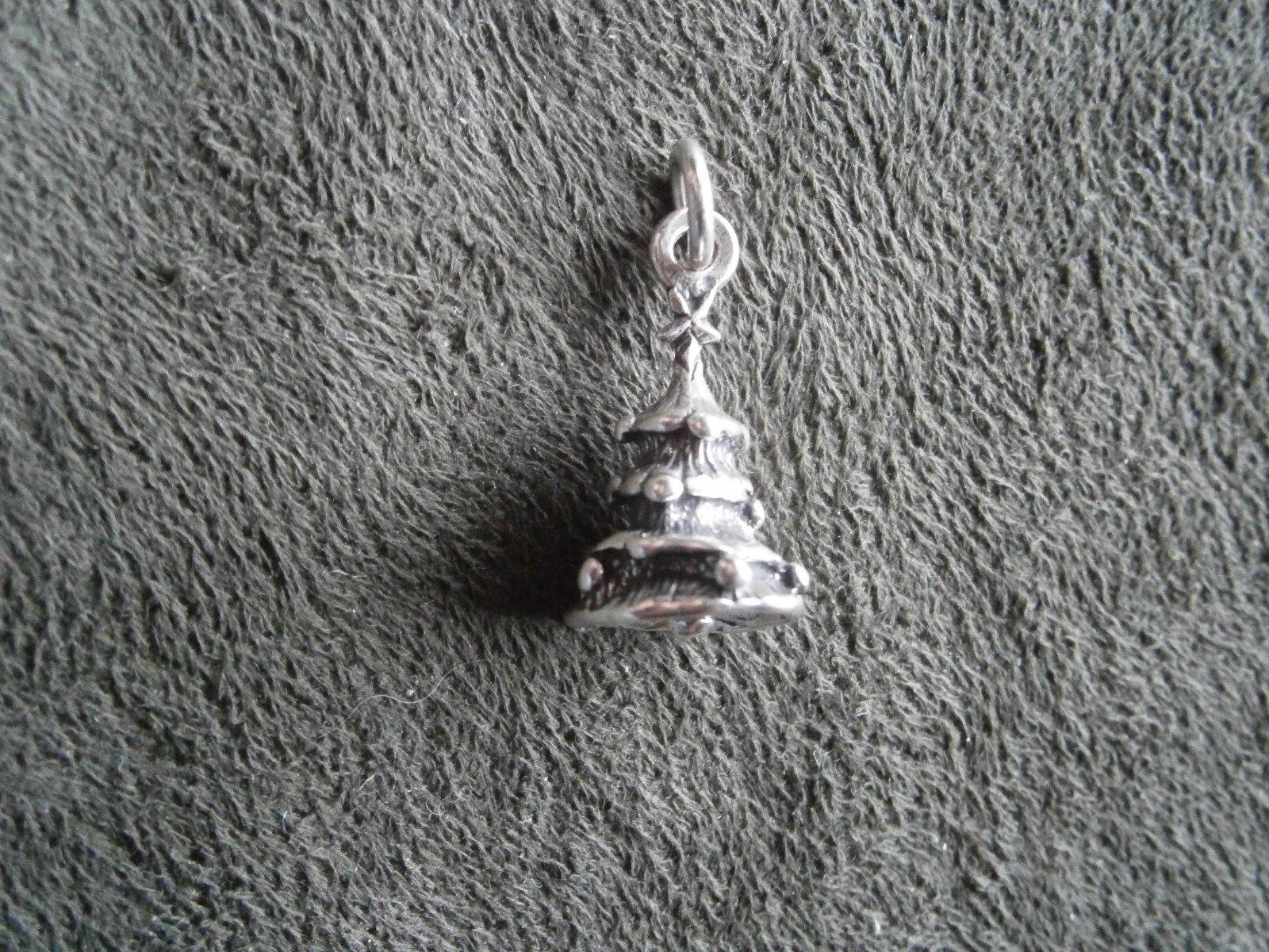 Christmas Tree Vintage Solid Sterling Silver Char… - image 5