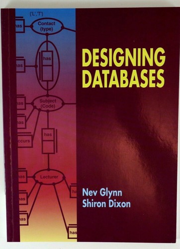 Designing Databases by Nev Glynn Shiron Dixon Paperback 1997 Educational - 第 1/2 張圖片