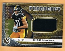 2020 Elements Frequency Chase Claypool Jersey Rookie /99 Pittsburgh Steelers RC